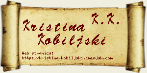 Kristina Kobiljski vizit kartica